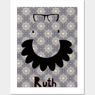 RUTH BADER GINSBURG  Collar art Posters and Art